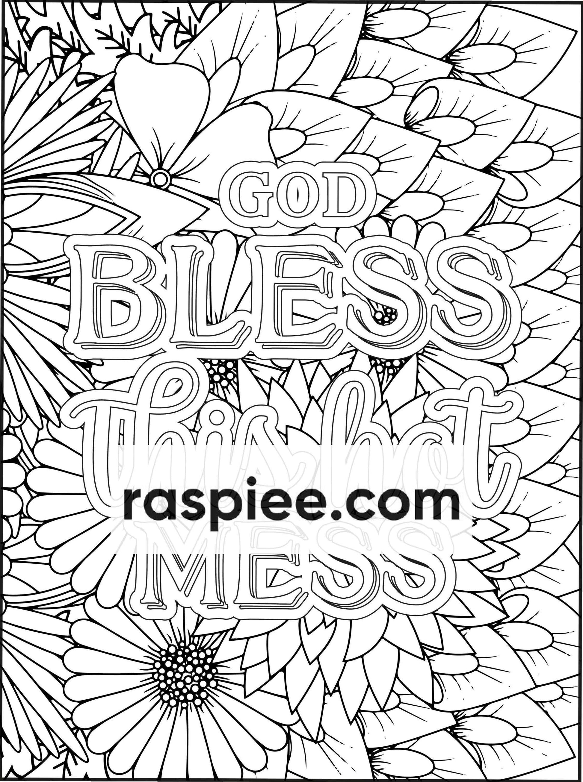 100 Free Motivational Quotes Adult Coloring Pages Printable PDF Instant Download