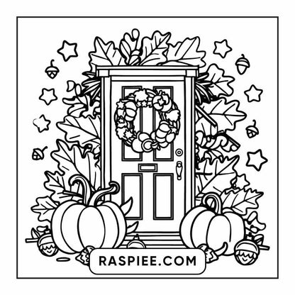 114 Cozy Autumn Bold & Easy Coloring Pages PDF Printable Instant Download