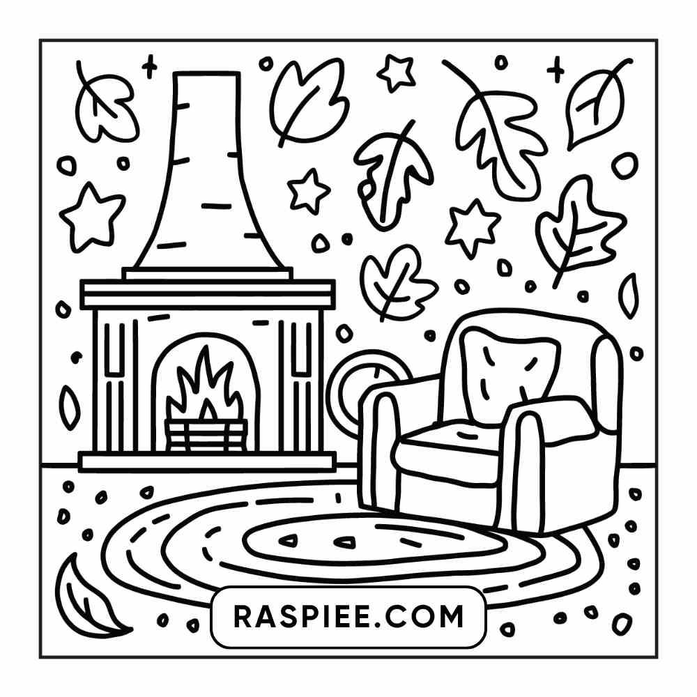 114 Cozy Autumn Bold & Easy Coloring Pages PDF Printable Instant Download