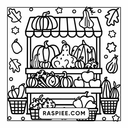 114 Cozy Autumn Bold & Easy Coloring Pages PDF Printable Instant Download