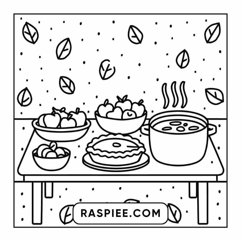 114 Cozy Autumn Bold & Easy Coloring Pages PDF Printable Instant Download