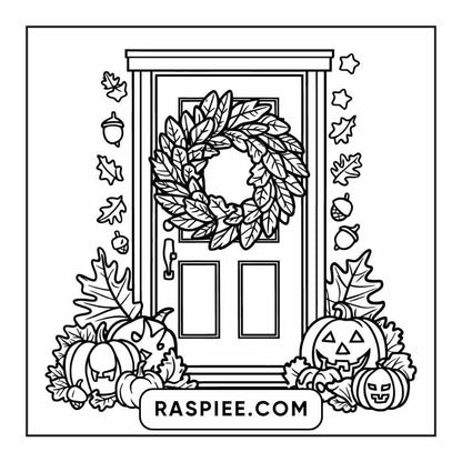 114 Cozy Autumn Bold & Easy Coloring Pages PDF Printable Instant Download