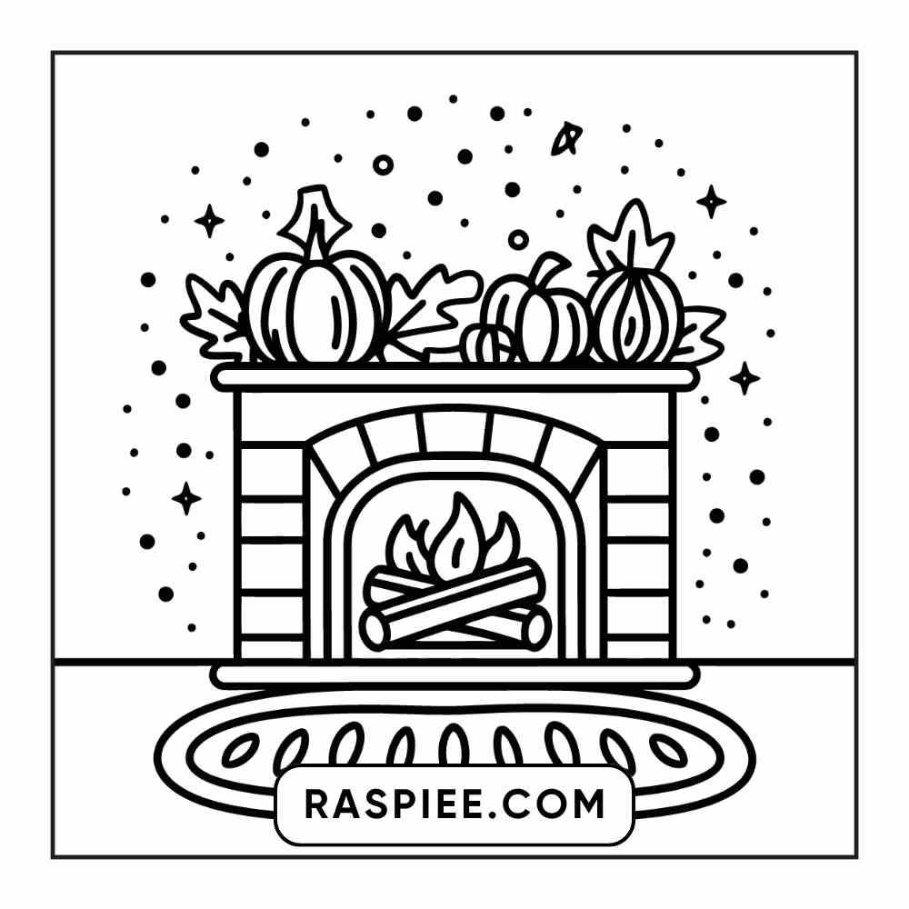 114 Cozy Autumn Bold & Easy Coloring Pages PDF Printable Instant Download