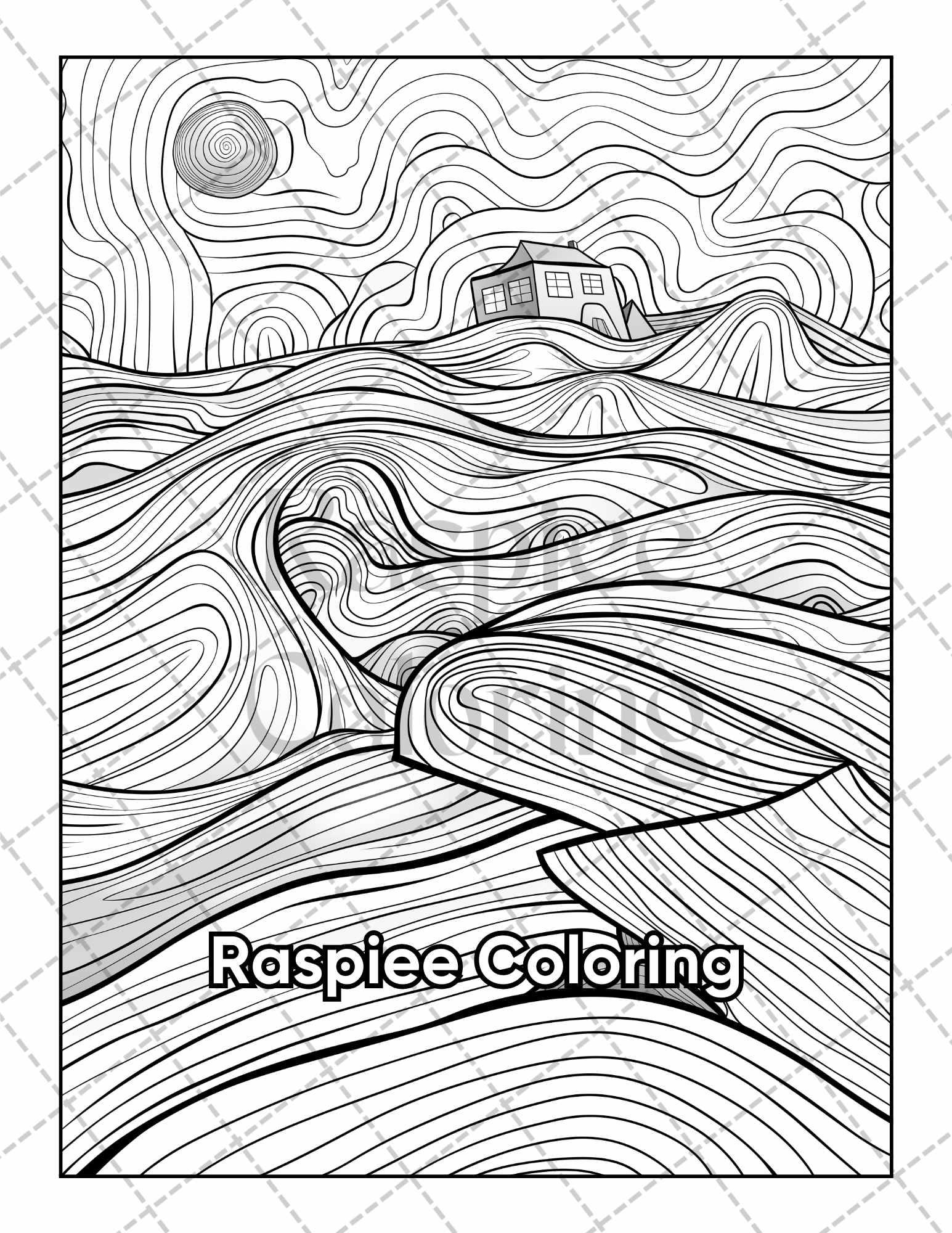 50 Abstract Art Adult Coloring Pages Printable PDF Instant Download