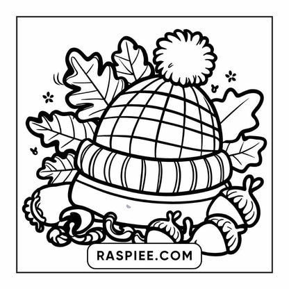 114 Cozy Autumn Bold & Easy Coloring Pages PDF Printable Instant Download