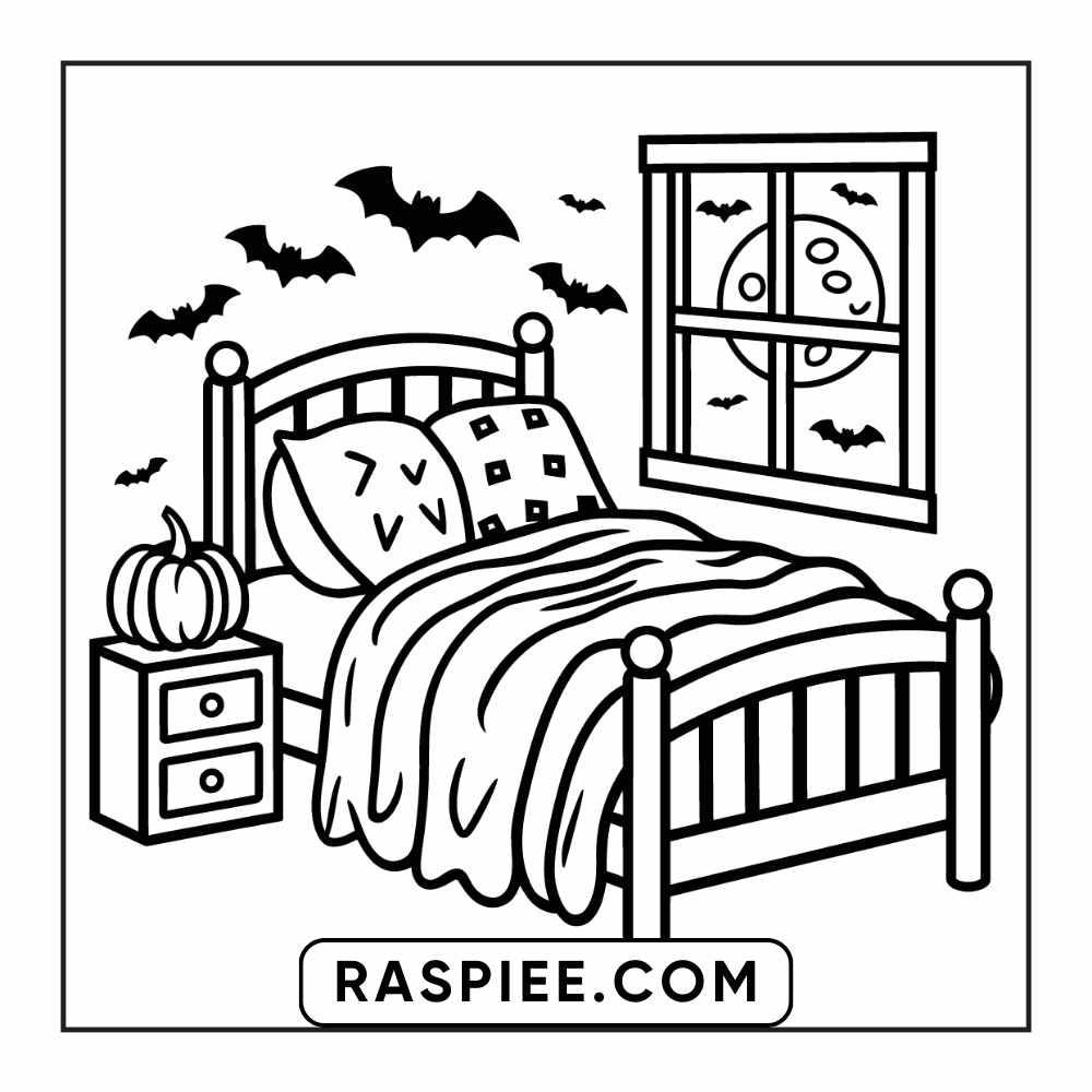 84 Cozy Halloween Bold & Easy Coloring Pages Printable PDF Instant Download