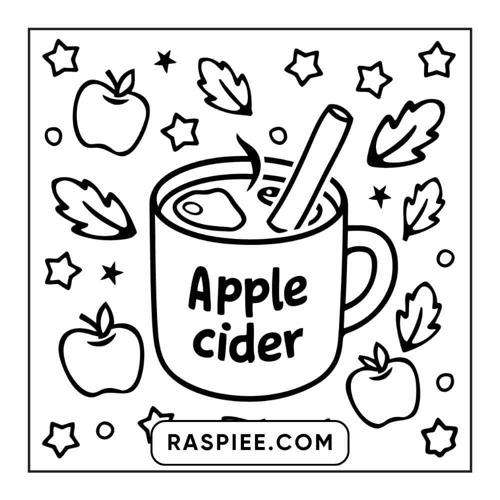 114 Cozy Autumn Bold & Easy Coloring Pages PDF Printable Instant Download