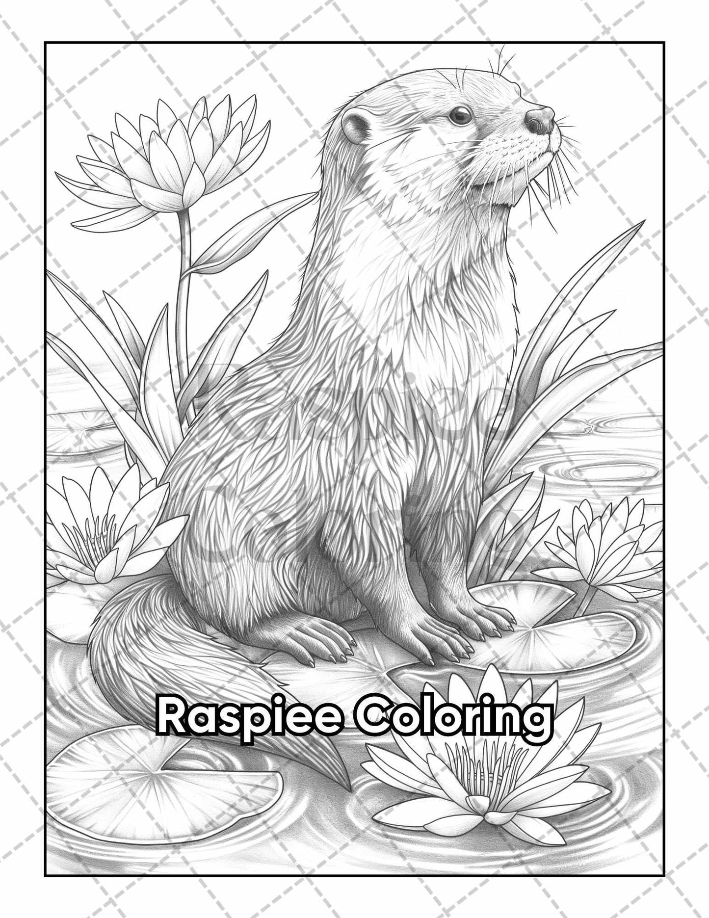 50 Baby Woodland Creatures Adult Coloring Pages Printable PDF Instant Download