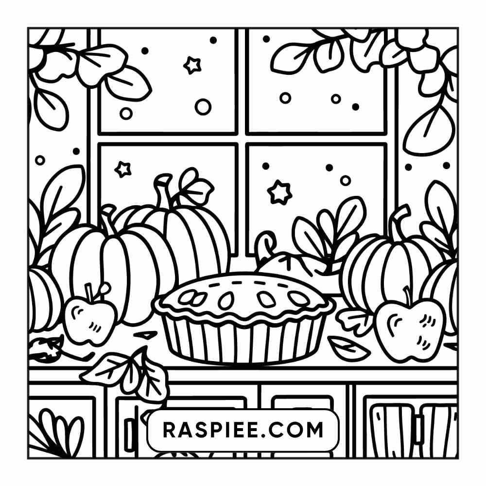 114 Cozy Autumn Bold & Easy Coloring Pages PDF Printable Instant Download