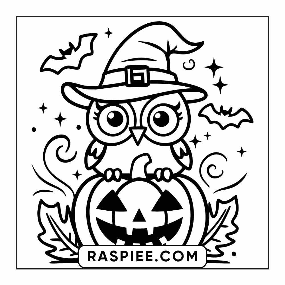 84 Cozy Halloween Bold & Easy Coloring Pages Printable PDF Instant Download