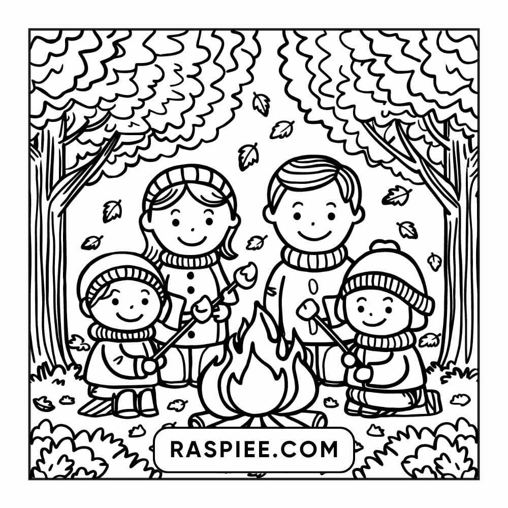 114 Cozy Autumn Bold & Easy Coloring Pages PDF Printable Instant Download