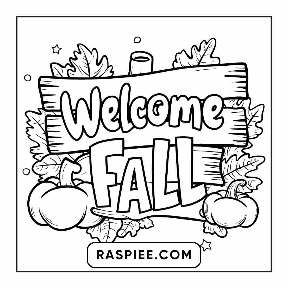 114 Cozy Autumn Bold & Easy Coloring Pages PDF Printable Instant Download