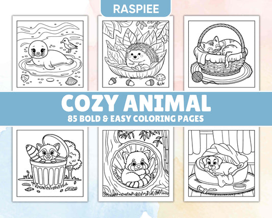 85 Bold and Easy Cozy Animal Coloring Pages