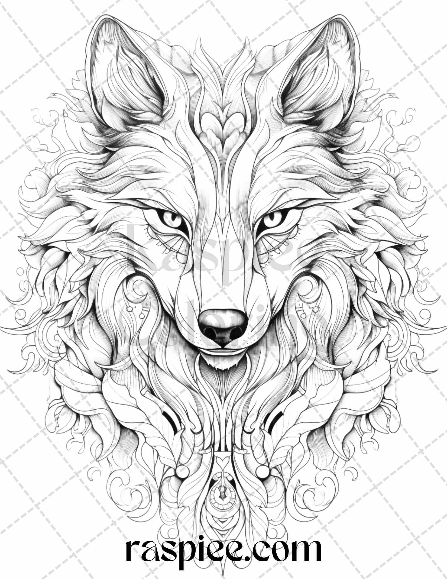 40 Beautiful Tattoos Grayscale Coloring Pages Printable for Adults, PDF File Instant Download