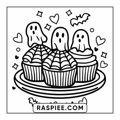 84 Cozy Halloween Bold & Easy Coloring Pages Printable PDF Instant Download