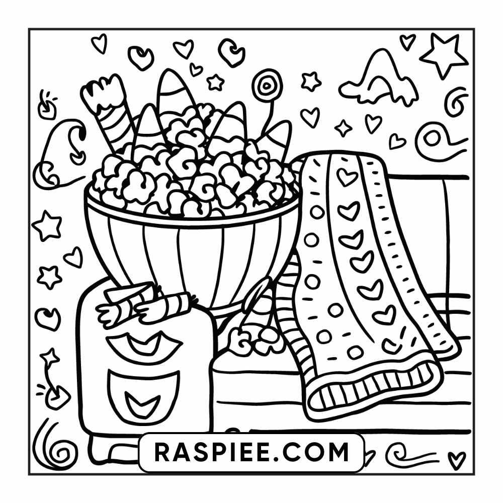 84 Cozy Halloween Bold & Easy Coloring Pages Printable PDF Instant Download