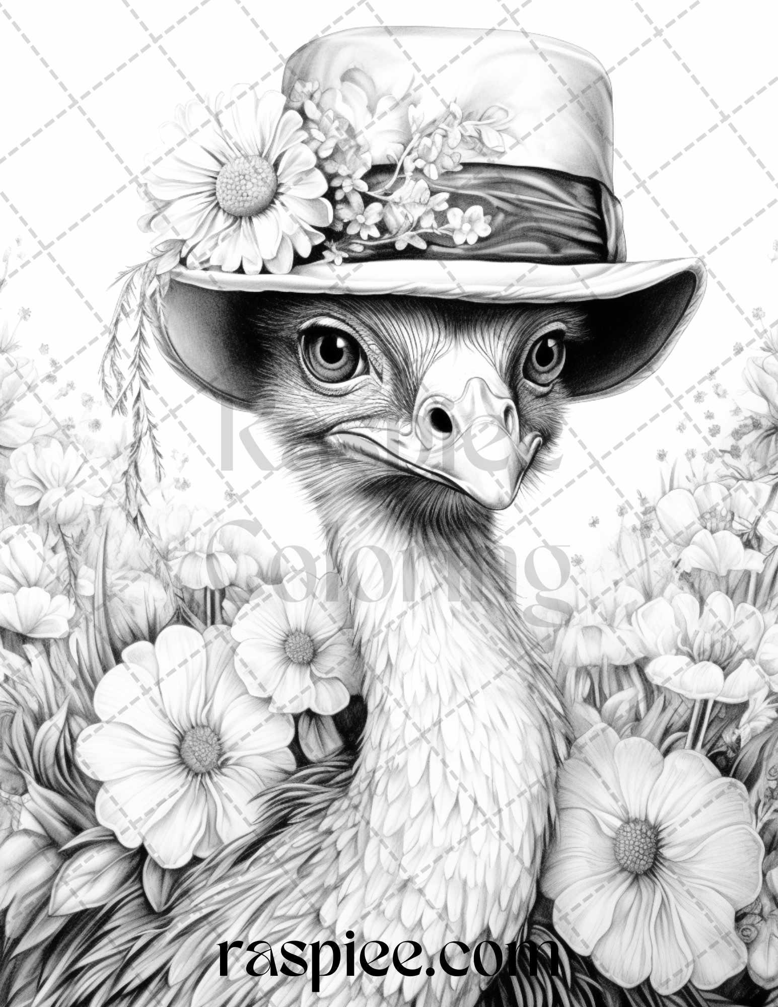 40 Cute Fall Animals Grayscale Coloring Pages Printable for Adults and Kids, PDF File Instant Download