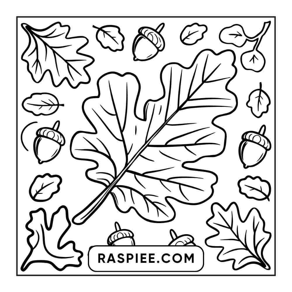 114 Cozy Autumn Bold & Easy Coloring Pages PDF Printable Instant Download