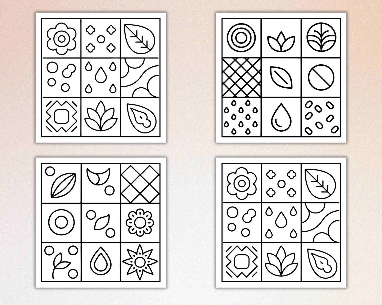 98 Bold and Easy Comfy Patterns Coloring Pages