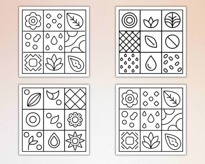 98 Bold and Easy Comfy Patterns Coloring Pages