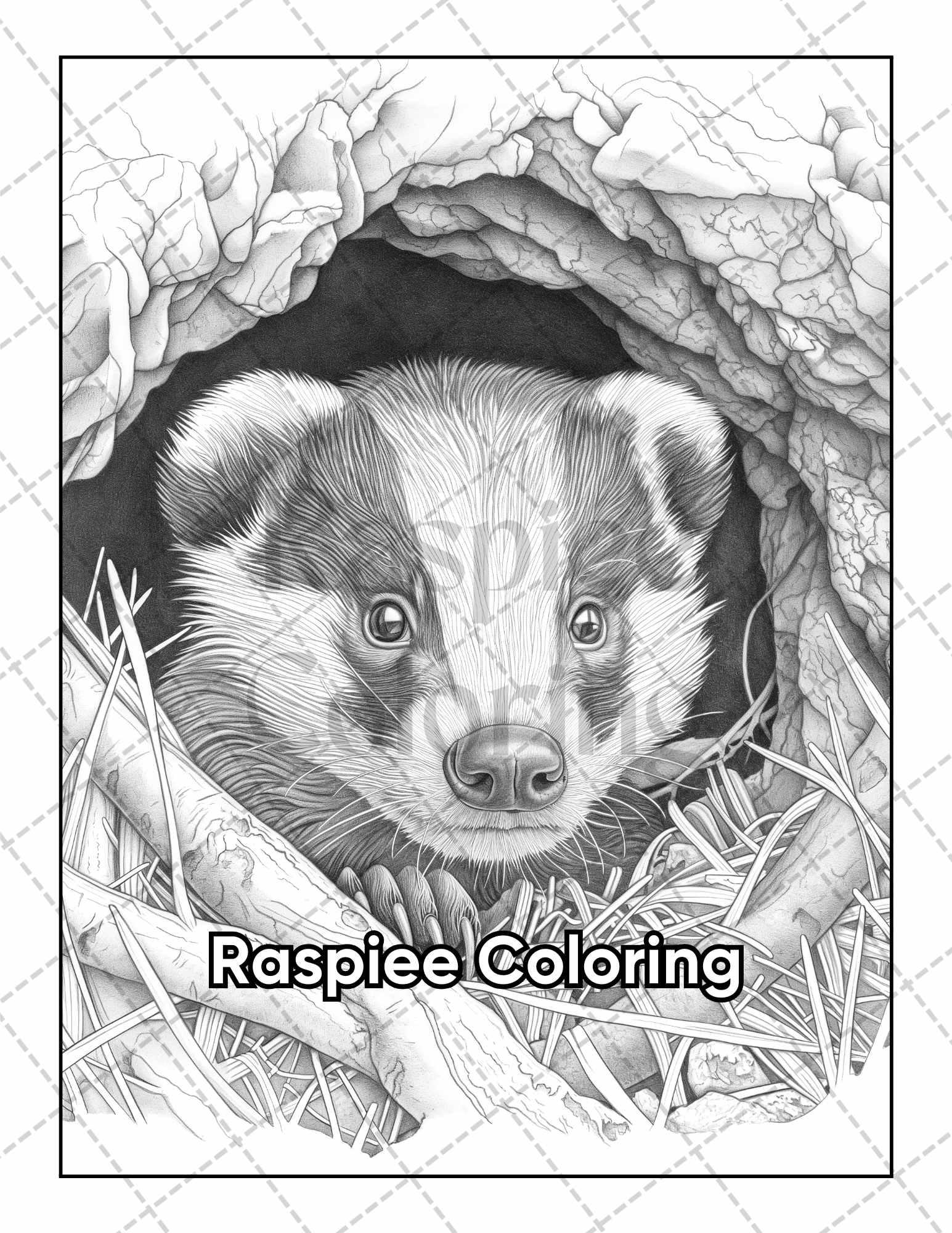 50 Baby Woodland Creatures Adult Coloring Pages Printable PDF Instant Download