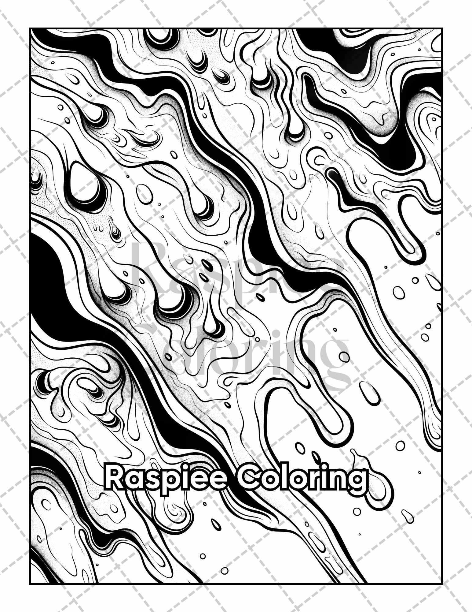 50 Abstract Art Adult Coloring Pages Printable PDF Instant Download