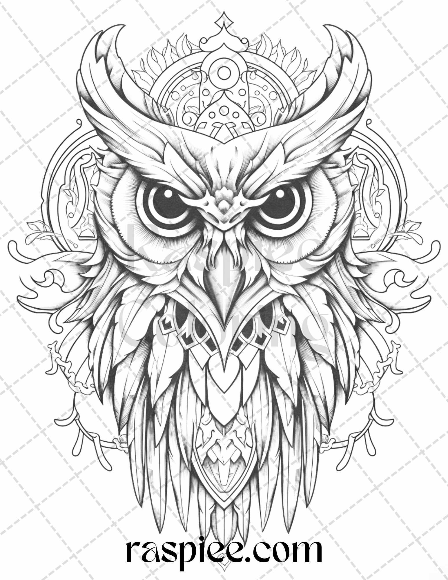 40 Beautiful Tattoos Grayscale Coloring Pages Printable for Adults, PDF File Instant Download