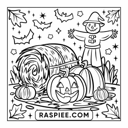 84 Cozy Halloween Bold & Easy Coloring Pages Printable PDF Instant Download