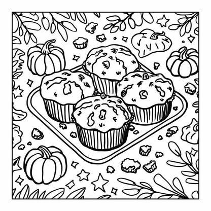 114 Cozy Autumn Bold & Easy Coloring Pages PDF Printable Instant Download