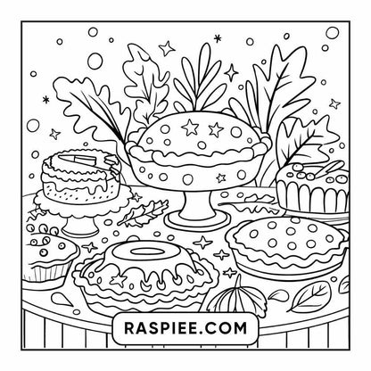 114 Cozy Autumn Bold & Easy Coloring Pages PDF Printable Instant Download