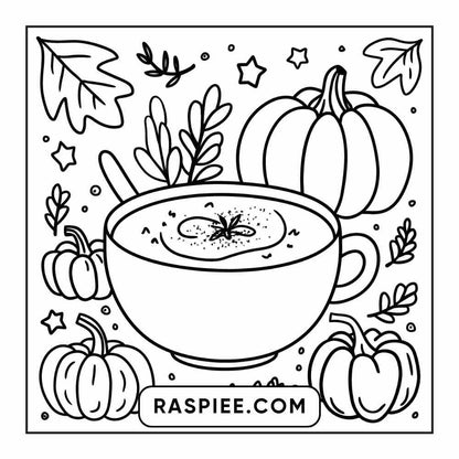 114 Cozy Autumn Bold & Easy Coloring Pages PDF Printable Instant Download