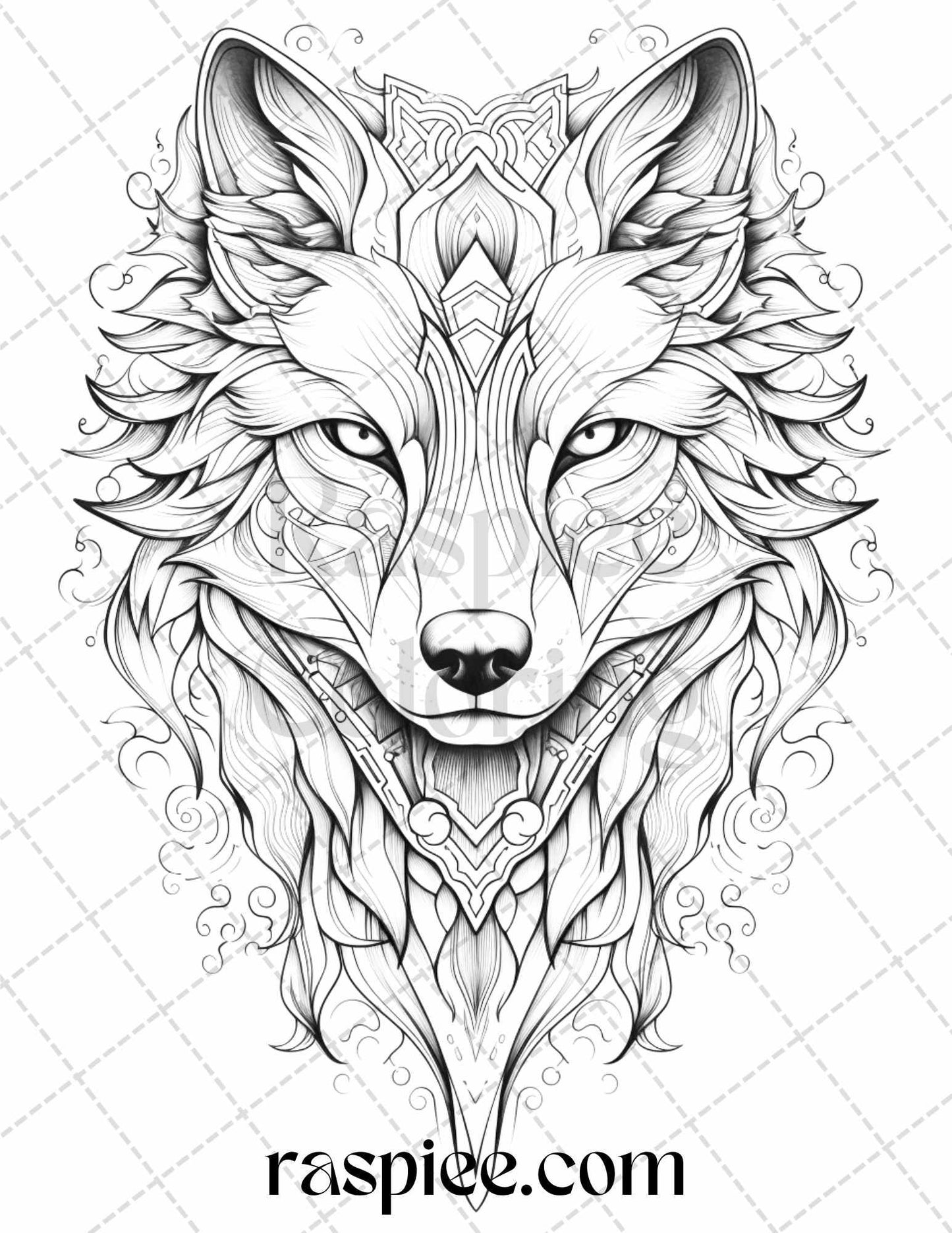 40 Beautiful Tattoos Grayscale Coloring Pages Printable for Adults, PDF File Instant Download