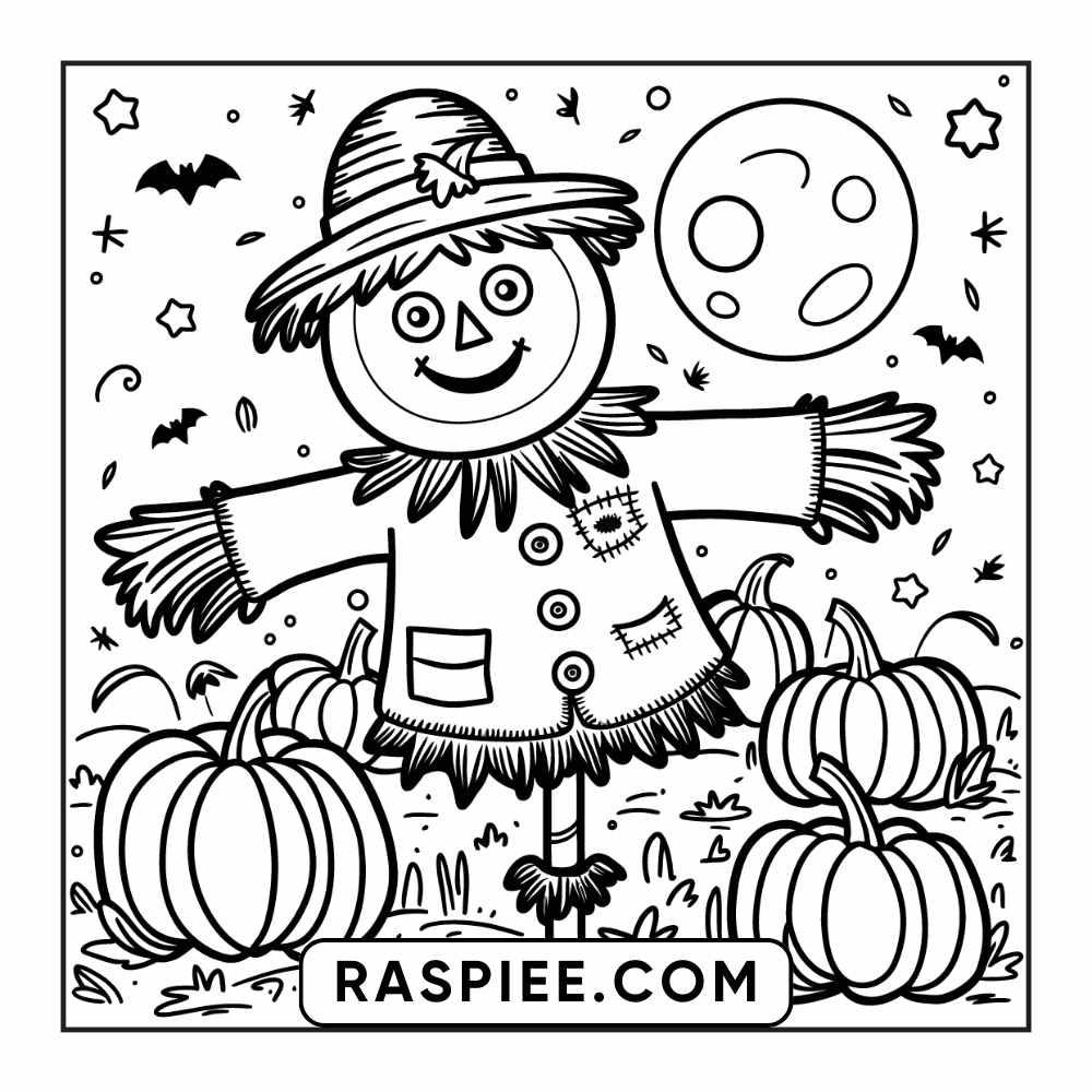 84 Cozy Halloween Bold & Easy Coloring Pages Printable PDF Instant Download