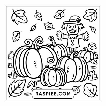 114 Cozy Autumn Bold & Easy Coloring Pages PDF Printable Instant Download