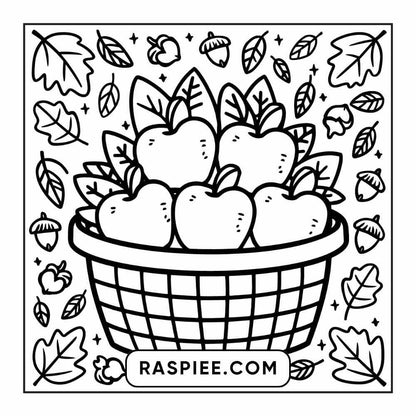 114 Cozy Autumn Bold & Easy Coloring Pages PDF Printable Instant Download