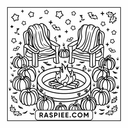 84 Cozy Halloween Bold & Easy Coloring Pages Printable PDF Instant Download