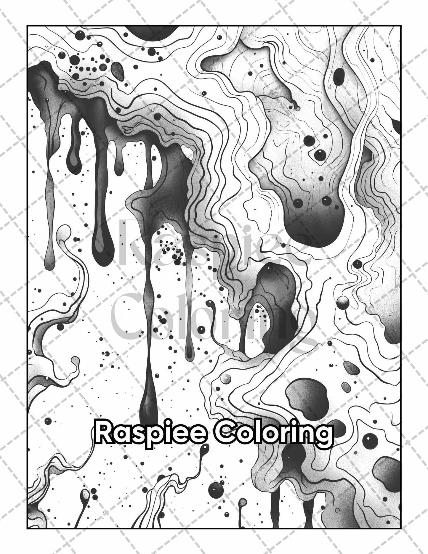 50 Abstract Art Adult Coloring Pages Printable PDF Instant Download