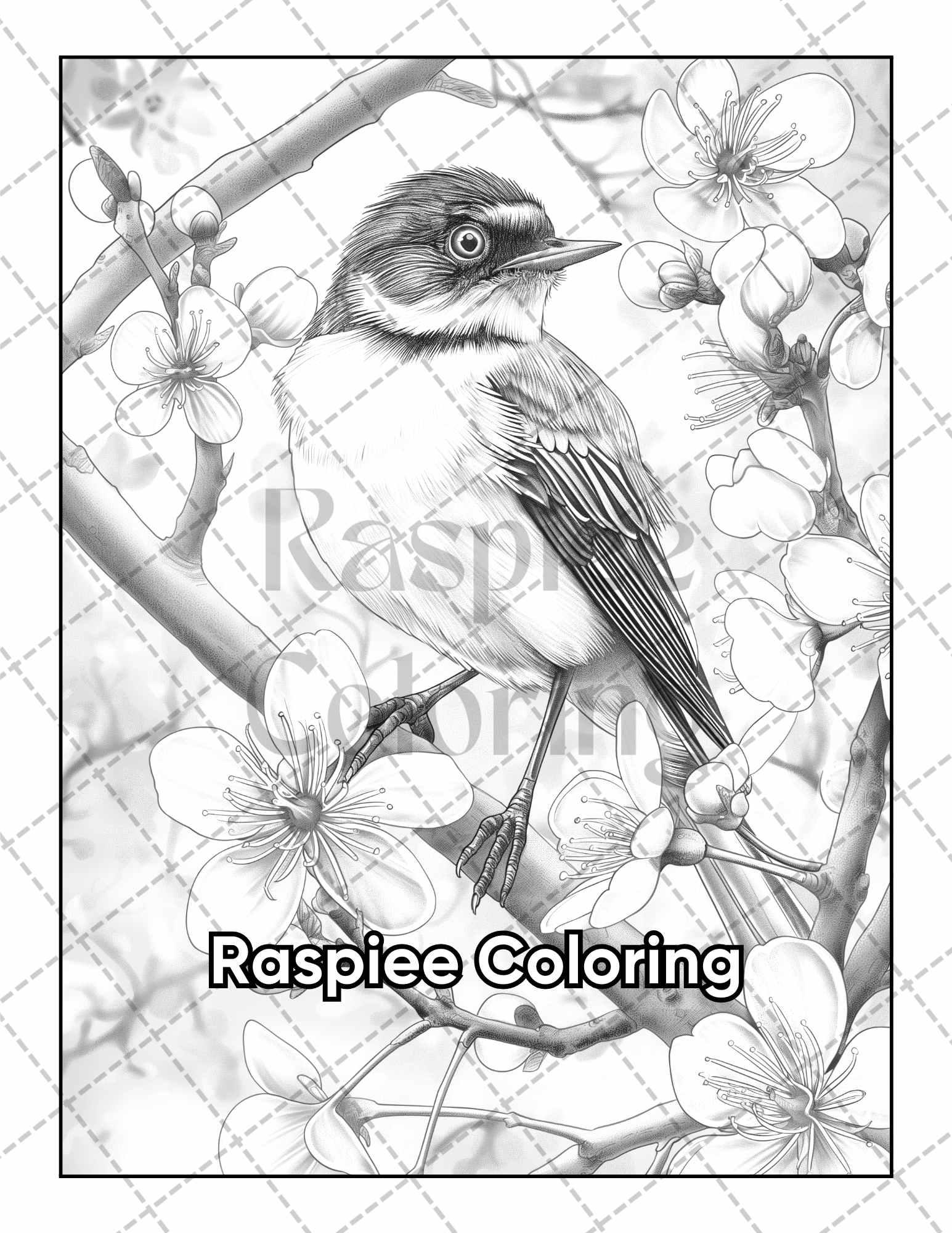 50 Beautiful Birds Adult Coloring Pages Printable PDF Instant Download