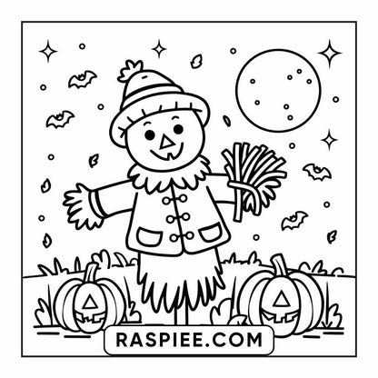 84 Cozy Halloween Bold & Easy Coloring Pages Printable PDF Instant Download