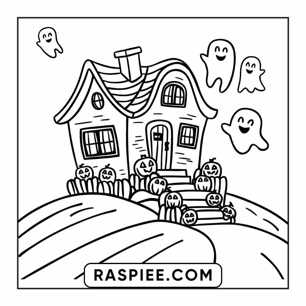 84 Cozy Halloween Bold & Easy Coloring Pages Printable PDF Instant Download