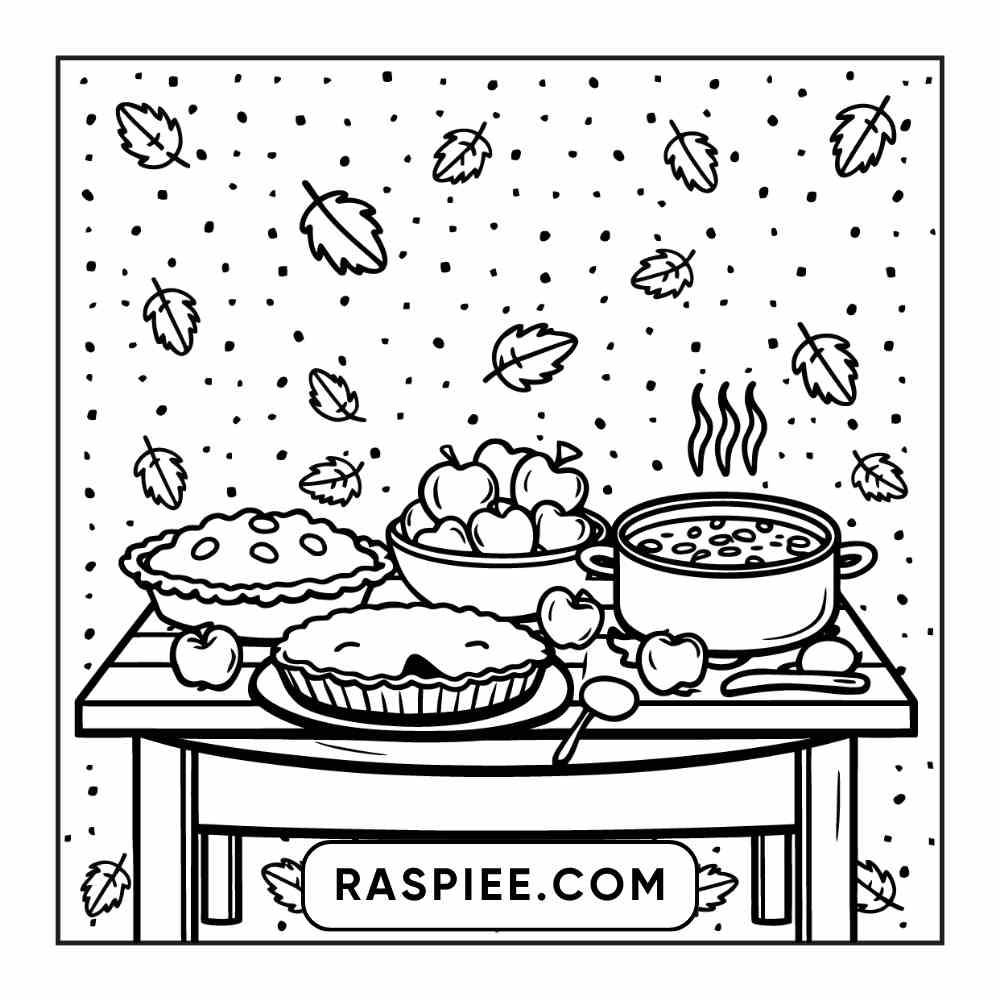 114 Cozy Autumn Bold & Easy Coloring Pages PDF Printable Instant Download