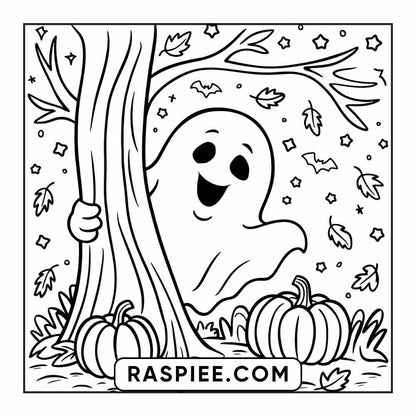 84 Cozy Halloween Bold & Easy Coloring Pages Printable PDF Instant Download