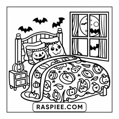 84 Cozy Halloween Bold & Easy Coloring Pages Printable PDF Instant Download