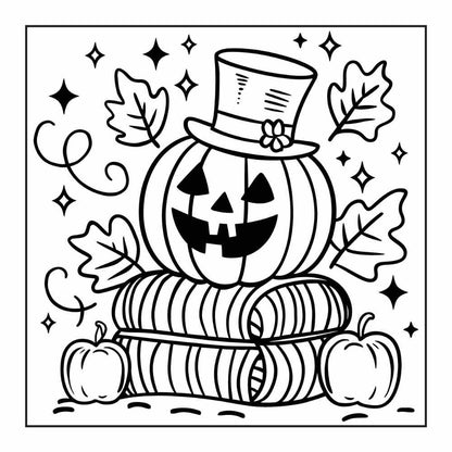 84 Cozy Halloween Bold & Easy Coloring Pages Printable PDF Instant Download