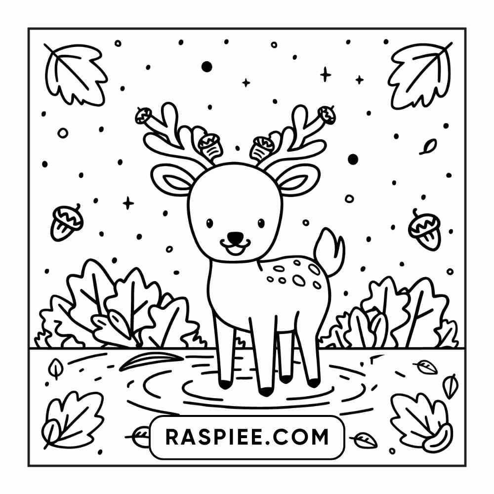 114 Cozy Autumn Bold & Easy Coloring Pages PDF Printable Instant Download