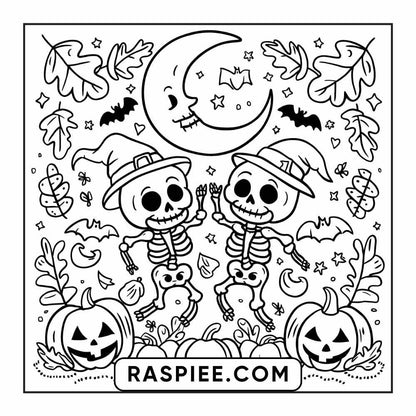 84 Cozy Halloween Bold & Easy Coloring Pages Printable PDF Instant Download