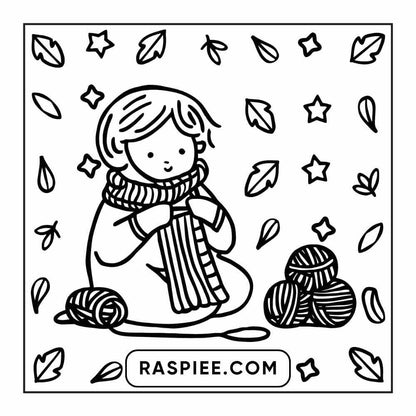 114 Cozy Autumn Bold & Easy Coloring Pages PDF Printable Instant Download