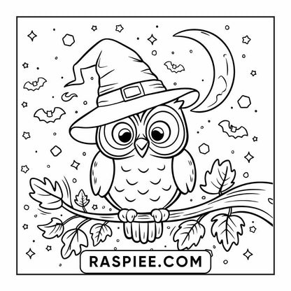 84 Cozy Halloween Bold & Easy Coloring Pages Printable PDF Instant Download