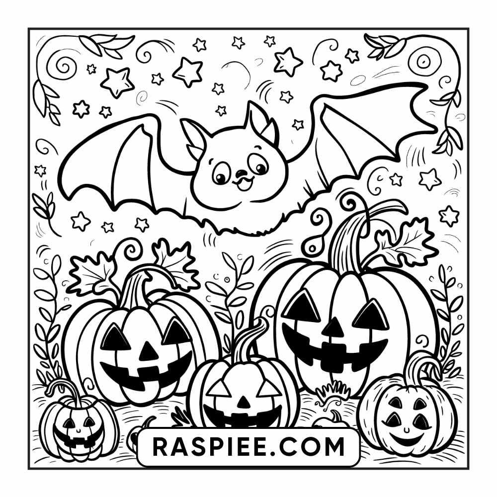 84 Cozy Halloween Bold & Easy Coloring Pages Printable PDF Instant Download