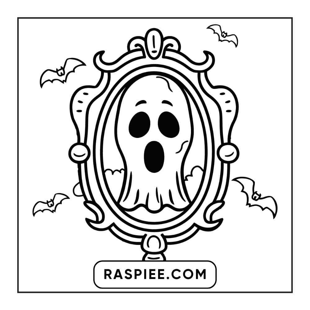 100 Bold and Easy Cute Halloween Coloring Pages Printable PDF Instant Download